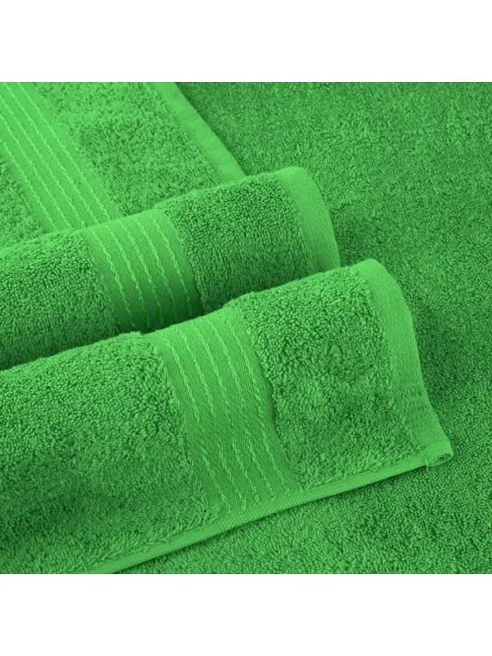 Premium 6-Piece Cotton Towel Set - 100% Turkish, Soft & Absorbent, Emerald Green